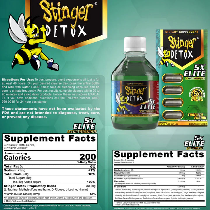 STINGER|DETOX X5X ELITE 2IN1